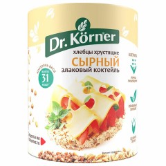Хлебцы DR.KORNER "Сырные" злаковый коктейль, хрустящие, 100 г, пакет, 601090026 - фото 6