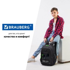 Рюкзак BRAUBERG CONTENT универсальный, 3 отделения, светоотражающий принт, "Dark city", 47х33х18 см, 270763 Рюкзак BRAUBERG CONTENT универсальный, 3 отделения, светоотражающий принт, "Dark city", 47х33х18 см, 270763 - фото 14