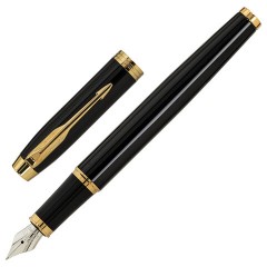 Ручка перьевая PARKER "IM Core Black Lacquer GT", ежедневник А5 черный, пакет, 880900 - фото 3