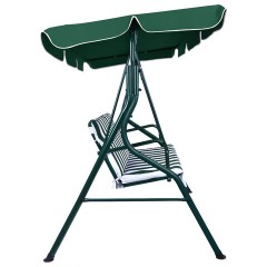 Качели садовые NOSTRESS (НОСТРЕСС) COMFORT SC-003, 3 места, Ш170хГ110хВ153 см, мягкое сиденье, зеленый/белый, 680051 - фото 4