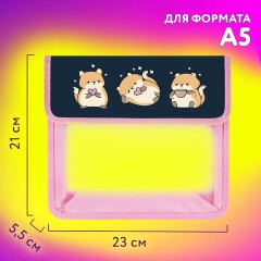 Папка для тетрадей ЮНЛАНДИЯ А5, пластик, 2 отделения, клапан на липучке, "Relaxing cats", 273332 - фото 9