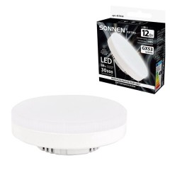 Лампа светодиодная SONNEN EXTRA, 12 (110) Вт, GX53, таблетка, нейтральный белый, 30000 ч, LED 12W-4000-GX53, 457933