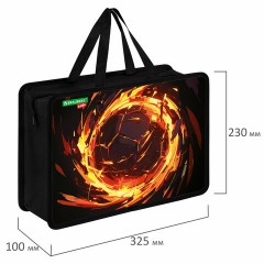 Папка на молнии с ручками BRAUBERG KIDS А4, 1 отделение, пластик, 100 мм, "Fire split", 273378 Папка на молнии с ручками BRAUBERG KIDS А4, 1 отделение, пластик, 100 мм, "Fire split", 273378 - фото 6