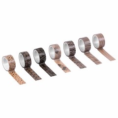Клейкие WASHI-ленты для декора КОФЕЙНЫЕ ЦВЕТА, 15 мм х 3 м, 7 цветов, рисовая бумага, ОСТРОВ СОКРОВИЩ, 661706 Клейкие WASHI-ленты для декора КОФЕЙНЫЕ ЦВЕТА, 15 мм х 3 м, 7 цветов, рисовая бумага, ОСТРОВ СОКРОВИЩ, 661706 - фото 4