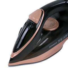 Утюг паровой SONNEN SI-6680, 2200 Вт, керамическое покрытие, антикапля, черный/розовый, 456997 - фото 3