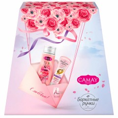 Подарочный набор: гель для душа CAMAY 250 мл + Крем для рук БАРХАТНЫЕ РУЧКИ питательный 80 мл Подарочный набор: гель для душа CAMAY 250 мл + Крем для рук БАРХАТНЫЕ РУЧКИ питательный 80 мл - фото 3