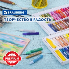 Пастель масляная восковые мелки утолщенные 72 цвета с точилкой, держателем и стеком, BRAUBERG PREMIUM, 272715 Пастель масляная восковые мелки утолщенные 72 цвета с точилкой, держателем и стеком, BRAUBERG PREMIUM, 272715 - фото 23