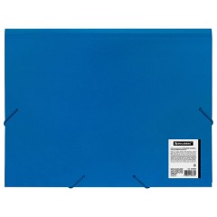 Папка на резинках А4 BRAUBERG UNIVERSAL, синяя, до 300 листов, 0,5 мм, 273037 - фото 3