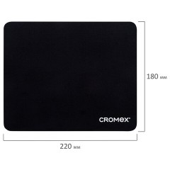 Коврик для мыши CROMEX (КРОМЕКС) "SLIM", резина + ткань, 220х180х2 мм, 513954 - фото 5