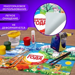 Настольное покрытие BRAUBERG KIDS, А3+, пластик, 46x33 см, "Кот-энтузиаст изучает Времена года", 273618 Настольное покрытие BRAUBERG KIDS, А3+, пластик, 46x33 см, "Кот-энтузиаст изучает Времена года", 273618 - фото 8