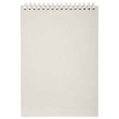 Блокнот А5, 80 л., силиконовый гребень, обложка пластик, клетка, BRAUBERG, бежевый, 117559 - фото 2