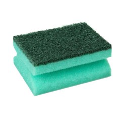 Губки бытовые 9,5х7х4,5 см, XL, ПРОФИЛЬНЫЕ, КОМПЛЕКТ 10 штук, поролон/абразив, LAIMA PROFESSIONAL, 702740 - фото 2