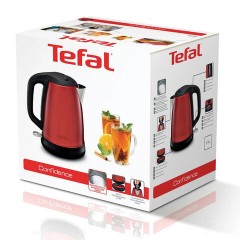 Чайник TEFAL KI270530, 1,7 л, 2400 Вт, закрытый нагревательный элемент, сталь, красный, 7211002431 Чайник TEFAL KI270530, 1,7 л, 2400 Вт, закрытый нагревательный элемент, сталь, красный, 7211002431 - фото 9