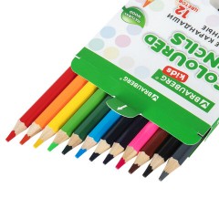 Карандаши цветные утолщенные BRAUBERG KIDS, 12 цветов, шестигранные, грифель 5 мм, натуральное дерево, 181878 Карандаши цветные утолщенные BRAUBERG KIDS, 12 цветов, шестигранные, грифель 5 мм, натуральное дерево, 181878 - фото 2