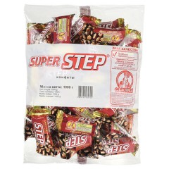 Конфеты шоколадные СЛАВЯНКА "Super Step" двухслойные, нуга с арахисом, 1000 г, пакет, 20465 Конфеты шоколадные СЛАВЯНКА "Super Step" двухслойные, нуга с арахисом, 1000 г, пакет, 20465 - фото 2
