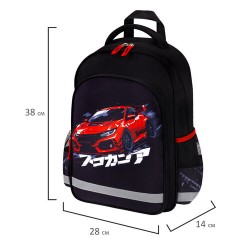 Рюкзак ПИФАГОР SCHOOL, 1 отделение, 3 кармана, "Street race", 38x28х14 см, 273169 Рюкзак ПИФАГОР SCHOOL, 1 отделение, 3 кармана, "Street race", 38x28х14 см, 273169 - фото 9