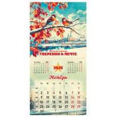Календарь настенный перекидной 2026 г., BRAUBERG, 12 листов, 28,5х28,5 см, "Советские плакаты", 116934 - фото 14
