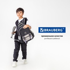Рюкзак BRAUBERG SNAP, 2 отделения, 3 кармана, "Original black", 39х28х16 см, 272066 Рюкзак BRAUBERG SNAP, 2 отделения, 3 кармана, "Original black", 39х28х16 см, 272066 - фото 16