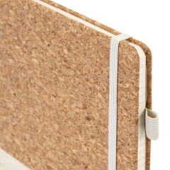 Блокнот в наборе с ручкой А5, 145х213 мм, BRAUBERG "Cork", под кожу, ЭКО обложка, 80 листов, бежевый, 116864 - фото 5