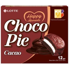 Печенье LOTTE "Choco Pie Cacao" ("Чоко Пай Какао"), глазированное, картонная упаковка, 336 г, 12 шт. х 28 г Печенье LOTTE "Choco Pie Cacao" ("Чоко Пай Какао"), глазированное, картонная упаковка, 336 г, 12 шт. х 28 г - фото 3
