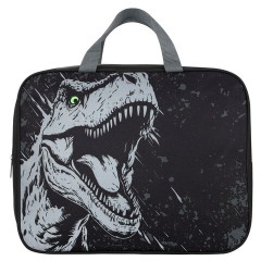 Папка на молнии с ручками BRAUBERG А4, 1 отделение, полиэстер, 80 мм, "Scary dino", 273308 Папка на молнии с ручками BRAUBERG А4, 1 отделение, полиэстер, 80 мм, "Scary dino", 273308 - фото 2