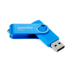 Флеш-диск 64 GB SMARTBUY Twist USB 2.0, синий, SB064GB2TWB Флеш-диск 64 GB SMARTBUY Twist USB 2.0, синий, SB064GB2TWB - фото 3