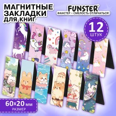 Закладки для книг МАГНИТНЫЕ, "GIRLS", комплект 12 штук, 60x20 мм, FUNSTER, 116654 Закладки для книг МАГНИТНЫЕ, "GIRLS", комплект 12 штук, 60x20 мм, FUNSTER, 116654 - фото 10