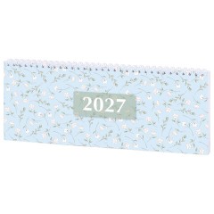 Планинг датированный 2027 285х112 мм, STAFF, гребень, картонная обложка, 64 листа, "Паттерн", 118704