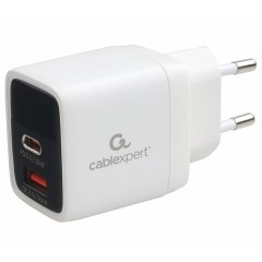 Зарядное устройство сетевое (220В) CABLEXPERT, дисплей, 35 Вт GaN, QC4/PD3, 1хUSB, 1хType-C, MP3A-PC-52 - фото 3