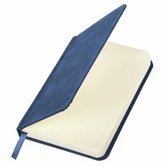 Ежедневник недатированный МАЛЫЙ 100х150 мм А6 BRAUBERG "Status", под кожу, 160 л., синий, 113368 - фото 3
