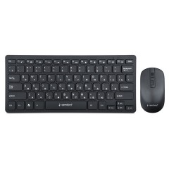 Набор беспроводной GEMBIRD KBS-9100, клавиатура 78 клавиш, мышь 4 кнопки, 1600 DPI, 2.4 ГГц, черный