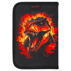 Пенал BRAUBERG с наполнением, 1 отделение, 1 откидная планка, 24 предмета, 21х14 см, "Fire dino", 273535 - фото 3