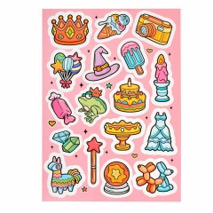 Набор ЮНОГО ХУДОЖНИКА "ПРИНЦЕССА" для рисования и творчества в кейсе ЮНЛАНДИЯ, 75 предметов, 665673 - фото 7