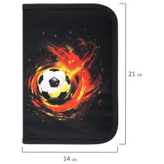 Пенал BRAUBERG с наполнением, 1 отделение, 1 откидная планка, 24 предмета, 21х14 см, "Fireball", 270723 Пенал BRAUBERG с наполнением, 1 отделение, 1 откидная планка, 24 предмета, 21х14 см, "Fireball", 270723 - фото 7