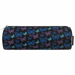 Пенал-косметичка BRAUBERG, Butterflies, черный, 20х7х7см, 272296 - фото 2
