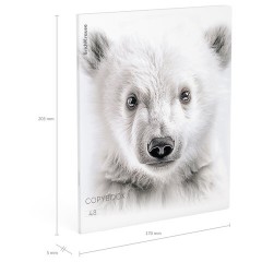 Тетрадь А5, 48 л., скоба, клетка, Soft-touch, выборочный УФ-лак, ERICH KRAUSE, "Животные", микс в спайке, 63313 - фото 9