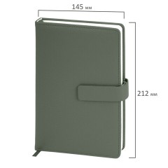 Ежедневник в подарочном наборе 5 в 1, А5, 145x212 мм, BRAUBERG "President", под кожу, 160 листов, зеленый, 116855 - фото 3