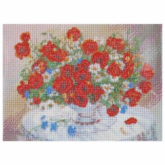 Картина стразами (алмазная мозаика), 30х40 см, ОСТРОВ СОКРОВИЩ "Маки", без подрамника, 663861 Картина стразами (алмазная мозаика), 30х40 см, ОСТРОВ СОКРОВИЩ "Маки", без подрамника, 663861 - фото 5