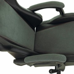 Кресло компьютерное BRABIX "Striker GM-121", синхромеханизм, 2 подушки, экокожа/велюр, черное/серое, 532961 - фото 14