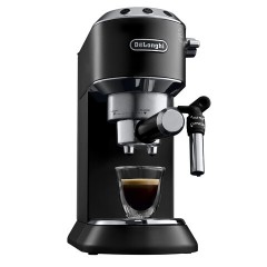Кофеварка рожковая DELONGHI Dedica EC685.BK, 1350 Вт, объем 1,1 л, ручной капучинатор, черная Кофеварка рожковая DELONGHI Dedica EC685.BK, 1350 Вт, объем 1,1 л, ручной капучинатор, черная - фото 4