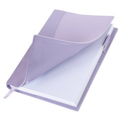 Ежедневник недатированный В6 130х185 мм BRAUBERG "Glam", под кожу, 160 л., сиреневый, 116221 - фото 5