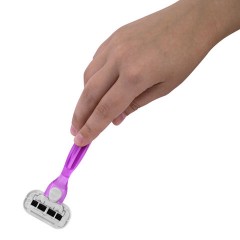 Бритвенный станок многоразовый женский, 5 лезвий, 12 кассет, плавающая головка, X-ONE (ИКС-УАН), 700021 - фото 4