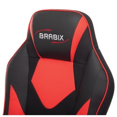 Кресло компьютерное BRABIX "Game GM-017", экокожа/ткань, черное/красное, 532642, GM-017_532642 Кресло компьютерное BRABIX "Game GM-017", экокожа/ткань, черное/красное, 532642, GM-017_532642 - фото 6