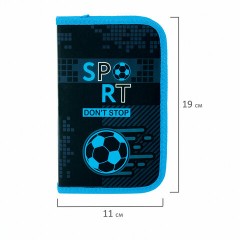 Пенал ЮНЛАНДИЯ, 1 отделение, картон с эффектом soft-touch, 19х11 см, "Sport game", 272262 Пенал ЮНЛАНДИЯ, 1 отделение, картон с эффектом soft-touch, 19х11 см, "Sport game", 272262 - фото 6
