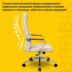 Кресло BRABIX PREMIUM ''Solo EX-730'', алюминий, хром, экокожа, бежевое, 532937 Кресло BRABIX PREMIUM ''Solo EX-730'', алюминий, хром, экокожа, бежевое, 532937 - фото 18