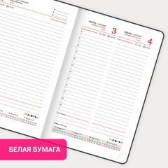 Ежедневник датированный 2026, МАЛЫЙ ФОРМАТ 100х150 мм, А6, BRAUBERG "Select", балакрон, желтый, 117261 - фото 16