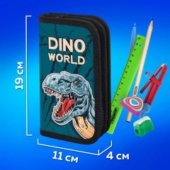 Пенал ПИФАГОР, 2 отделения, ламинированный картон, 19х11 см, "Dino world", 272249 Пенал ПИФАГОР, 2 отделения, ламинированный картон, 19х11 см, "Dino world", 272249 - фото 11
