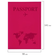 Обложка для паспорта "Passport map", экокожа soft-touch, малиновая, STAFF, 238761 Обложка для паспорта "Passport map", экокожа soft-touch, малиновая, STAFF, 238761 - фото 7