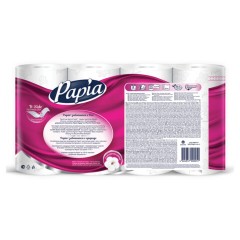 Бумага туалетная бытовая, спайка 8 шт., 3-слойная (8х16,5 м), PAPIA, 5080721 - фото 2