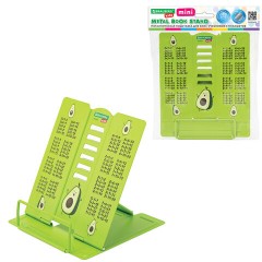 Подставка для книг и учебников BRAUBERG KIDS mini "Авокадо" с таблицей умножения, регулируемый угол наклона, металлическая, 238969 - фото 3